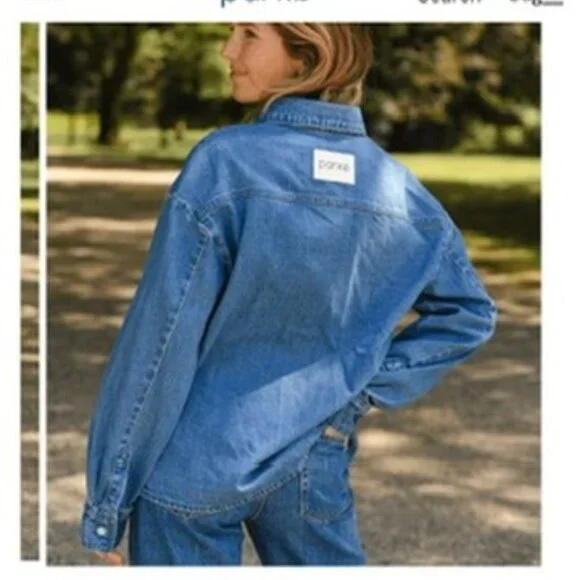 PARKE OFFICIAL DENIM TOP - Picture 2 of 2